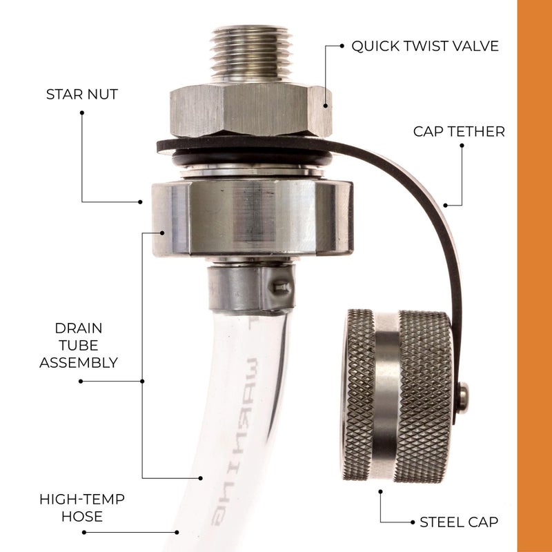 ValvoMax Quick Twist Oil Drain Valve - the Fastest  Easiest  Cleanest Way to Change Oil at Home - No Tools  No Mess  No Cleanup - for M14-1.50 - Made in USA - Image 2